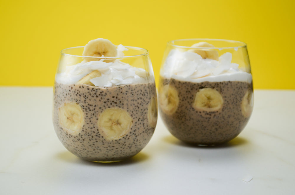 Banana Collagen Chia Pudding