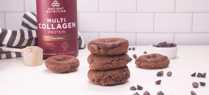 Double Chocolate Collagen Donuts Recipe