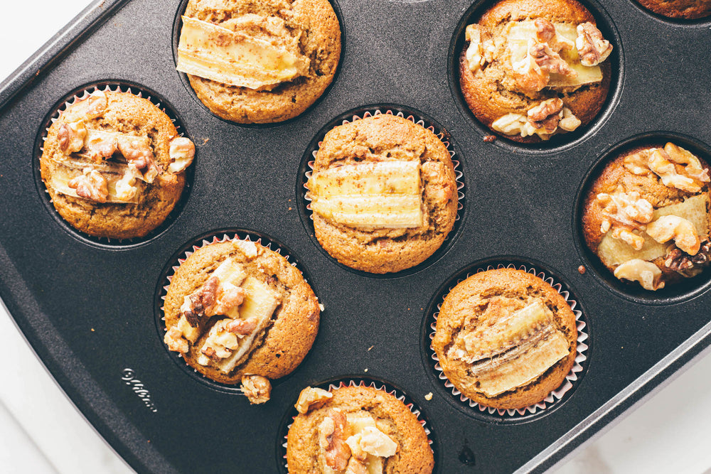 Banana Nut Collagen Muffins