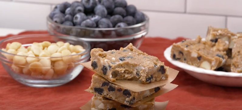 Bone Broth Collagen Blueberry Macadamia Nut Bar Recipe