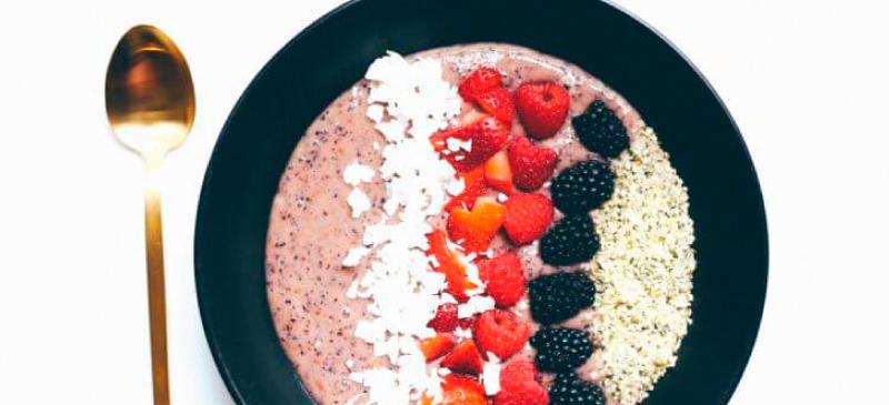 Coconut Yogurt Collagen Chia Seed Smoothie Bowl
