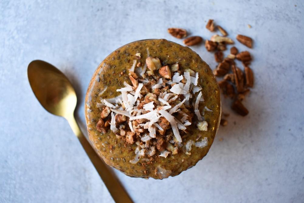 Warm Pumpkin Chia Seed Collagen Protein Pudding