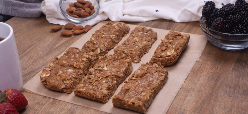 Oatmeal Almond Butter Bars Recipe (with Collagen!)